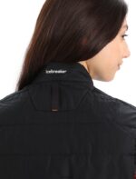 Icebreaker Women MerinoLoft Vest Z04NXR681 Clothing Black/Jet Heather - Image 5