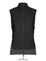 Icebreaker Women MerinoLoft Vest Z04NXR681 Clothing Black/Jet Heather - Image 9