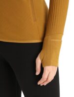 Icebreaker Women RealFleece Merino Descender Long Sleeve Zip Jacket Z04NXR869 Clothing Clove - Image 4
