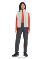 Icebreaker Women RealFleece Merino High Pile Vest Z04NXR677 Clothing Ecru Heather - Image 3