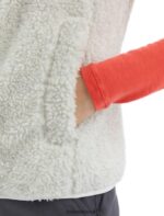 Icebreaker Women RealFleece Merino High Pile Vest Z04NXR677 Clothing Ecru Heather - Image 6