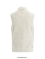 Icebreaker Women RealFleece Merino High Pile Vest Z04NXR677 Clothing Ecru Heather - Image 9