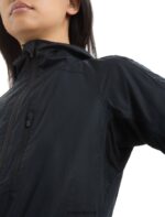 Icebreaker Women Shell+ Merino Cotton Windbreaker Z04NXR679 Clothing Black - Image 7