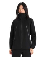 Icebreaker Women Shell+ Merino Hooded Jacket Z04NXR827 Clothing Black