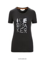 Icebreaker Women Tencel Cotton Short Sleeve T-Shirt Natural Z04NXR666 Clothing Black - Image 6