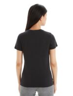 Icebreaker Women Tencel Cotton Short Sleeve T-Shirt Z04NXR639 Clothing Black - Image 2