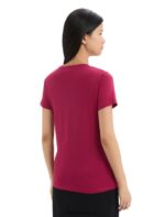 Icebreaker Women Tencel Cotton Short Sleeve T-Shirt Z04NXR641 Clothing Cherry - Image 2