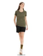 Icebreaker Women Tencel Cotton Short Sleeve T-Shirt Z04NXR642 Clothing Loden - Image 3