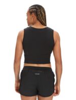 Icebreaker Women ZoneKnit Merino Cropped Bra-Tank Z04NXR647 Clothing Black - Image 2
