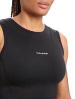 Icebreaker Women ZoneKnit Merino Cropped Bra-Tank Z04NXR647 Clothing Black - Image 4