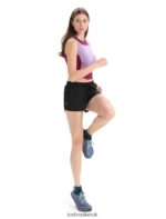 Icebreaker Women ZoneKnit Merino Cropped Bra-Tank Z04NXR648 Clothing Purple Gaze/Go Berry - Image 2