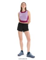 Icebreaker Women ZoneKnit Merino Cropped Bra-Tank Z04NXR648 Clothing Purple Gaze/Go Berry - Image 3