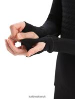 Icebreaker Women ZoneKnit Merino Insulated Long Sleeve Thermal Hoodie Z04NXR597 Clothing Black - Image 7
