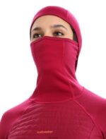 Icebreaker Women ZoneKnit Merino Insulated Long Sleeve Thermal Hoodie Z04NXR890 Clothing Cherry - Image 4