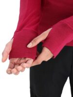 Icebreaker Women ZoneKnit Merino Insulated Long Sleeve Thermal Hoodie Z04NXR890 Clothing Cherry - Image 6