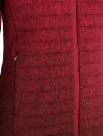 Icebreaker Women ZoneKnit Merino Insulated Long Sleeve Zip Hoodie Into the Deep Z04NXR888 Clothing Cherry/Espresso - Image 6