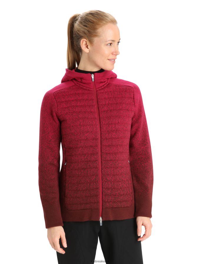 icebreaker_women_zoneknit_merino_insulated_long_sleeve_zip_hoodie_into_the_deep_z04nxr888_clothing_cherry_espresso.jpg Icebreaker Women ZoneKnit Merino Insulated Long Sleeve Zip Hoodie Into the Deep Z04NXR888 Clothing Cherry/Espresso - Image 1