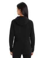 Icebreaker Women ZoneKnit Merino Insulated Long Sleeve Zip Hoodie Z04NXR711 Clothing Black - Image 2