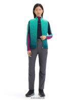 Icebreaker Women ZoneKnit Merino Insulated Vest Into the Deep Z04NXR682 Clothing Fresh/Green Glory - Image 3