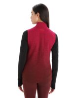 Icebreaker Women ZoneKnit Merino Insulated Vest Into the Deep Z04NXR884 Clothing Cherry/Espresso - Image 2