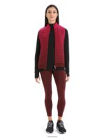 Icebreaker Women ZoneKnit Merino Insulated Vest Into the Deep Z04NXR884 Clothing Cherry/Espresso - Image 3