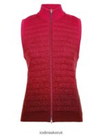 Icebreaker Women ZoneKnit Merino Insulated Vest Into the Deep Z04NXR884 Clothing Cherry/Espresso - Image 8