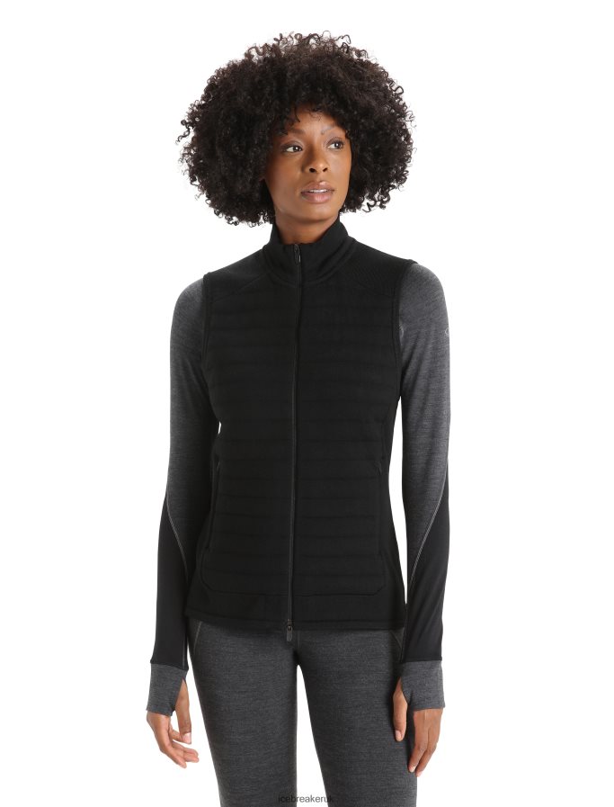 icebreaker_women_zoneknit_merino_insulated_vest_z04nxr684_clothing_black.jpg Icebreaker Women ZoneKnit Merino Insulated Vest Z04NXR684 Clothing Black - Image 1