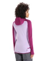 Icebreaker Women ZoneKnit Merino Long Sleeve Zip Hoodie Z04NXR713 Clothing Go Berry/Purple Gaze - Image 2