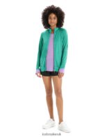 Icebreaker Women ZoneKnit Merino Long Sleeve Zip Jacket Z04NXR719 Clothing Fresh/Purple Gaze - Image 3