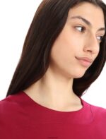 Icebreaker Women ZoneKnit Merino Short Sleeve Boxy T-Shirt Z04NXR892 Clothing Cherry/Espresso - Image 4