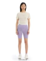 Icebreaker Women ZoneKnit Merino Short Sleeve Scoop Back T-Shirt Z04NXR667 Clothing Chalk - Image 3