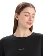Icebreaker Women ZoneKnit Merino Short Sleeve T-Shirt Z04NXR657 Clothing Black - Image 4