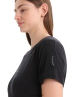 Icebreaker Women ZoneKnit Merino Short Sleeve T-Shirt Z04NXR657 Clothing Black - Image 5