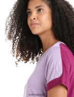 Icebreaker Women ZoneKnit Merino Short Sleeve T-Shirt Z04NXR659 Clothing Purple Gaze/Go Berry - Image 5