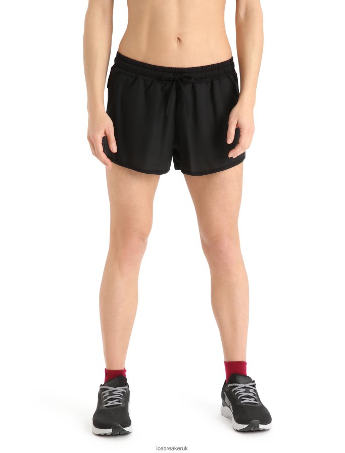 icebreaker_women_zoneknit_merino_shorts_z04nxr739_clothing_black.jpg Icebreaker Women ZoneKnit Merino Shorts Z04NXR739 Clothing Black - Image 1