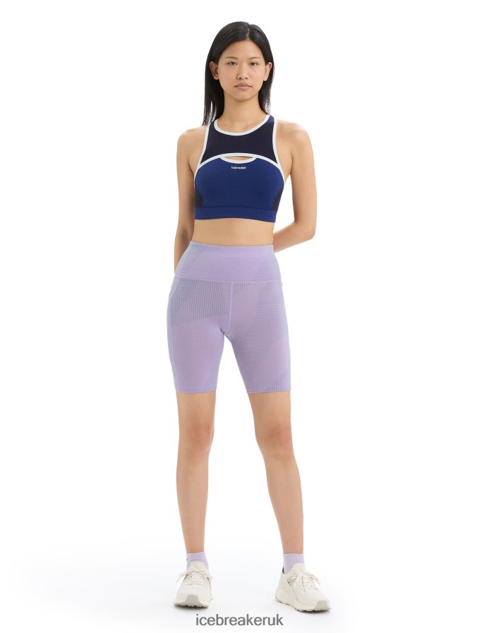 Icebreaker Women ZoneKnit Merino Sport Bra Z04NXR542 Clothing Royal Navy/Midnight Navy - Image 3