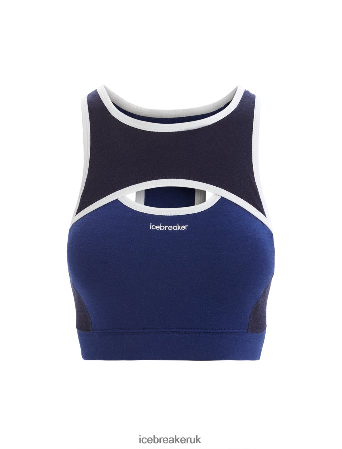 Icebreaker Women ZoneKnit Merino Sport Bra Z04NXR542 Clothing Royal Navy/Midnight Navy - Image 6