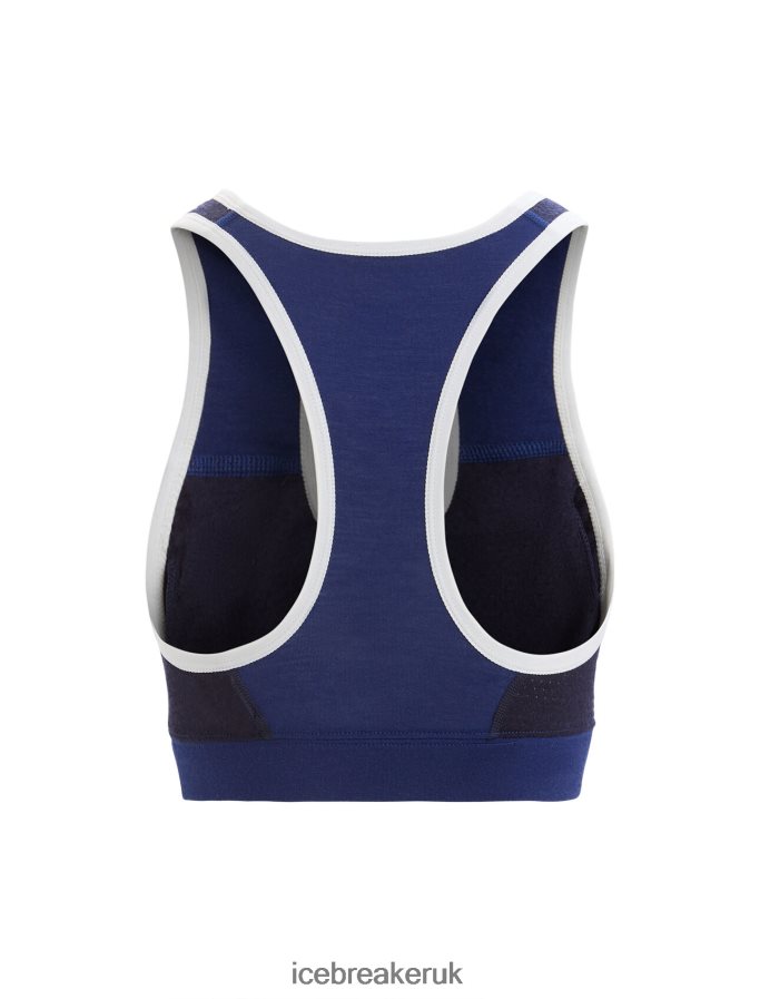 Icebreaker Women ZoneKnit Merino Sport Bra Z04NXR542 Clothing Royal Navy/Midnight Navy - Image 7