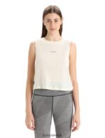 Icebreaker Women ZoneKnit Merino Tank Z04NXR655 Clothing Chalk