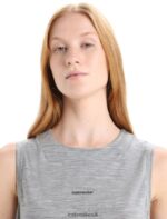 Icebreaker Women ZoneKnit Merino Tank Z04NXR656 Clothing Metro Heather - Image 4
